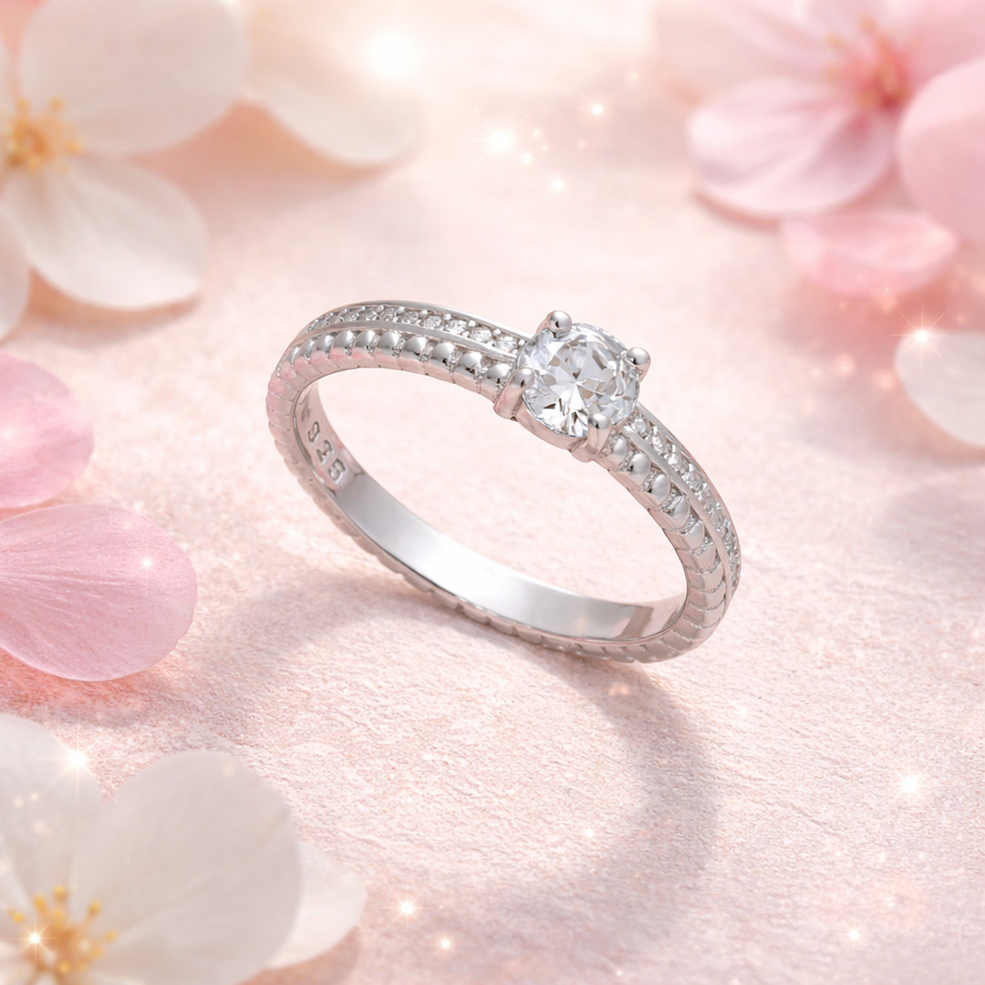 Aajiva Sakura Bloom Ring