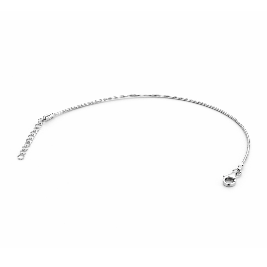 Silver Zircon Ferns Bracelet