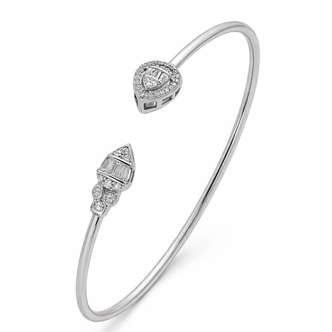 The Asha Pear-Drop Cuff Ajjiva Jewellers