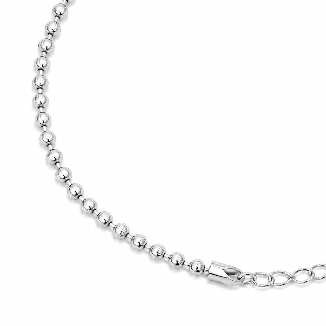 Silver Ball Link Bracelet
