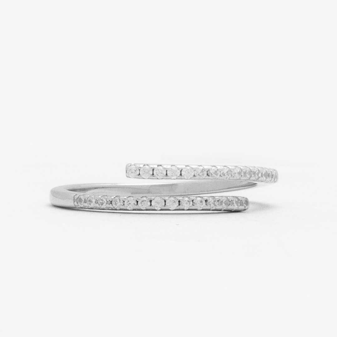 Aajiva Sakura Bloom 925 Sterling Silver Solitaire Ring