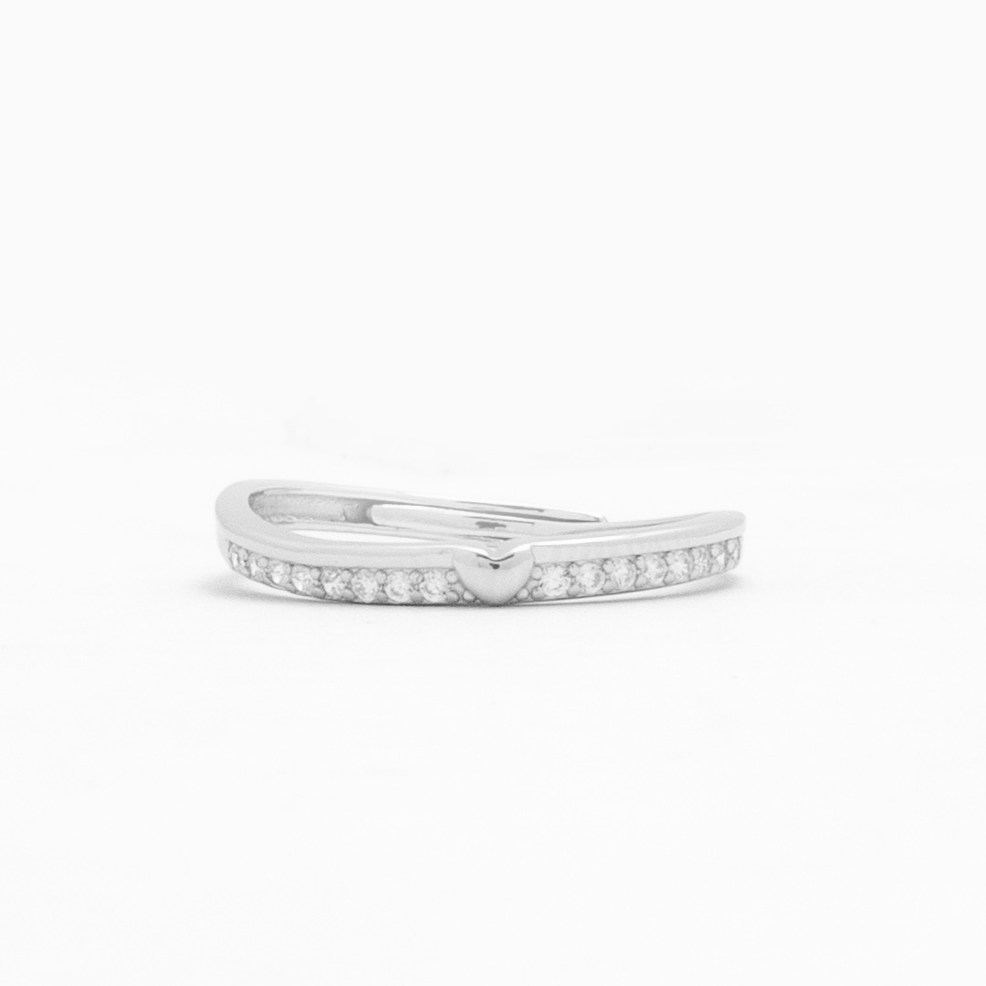 Sleek Curved Eternity Ring