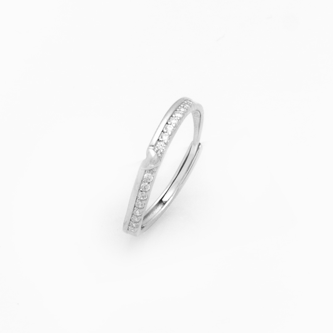 Sleek Curved Eternity Ring