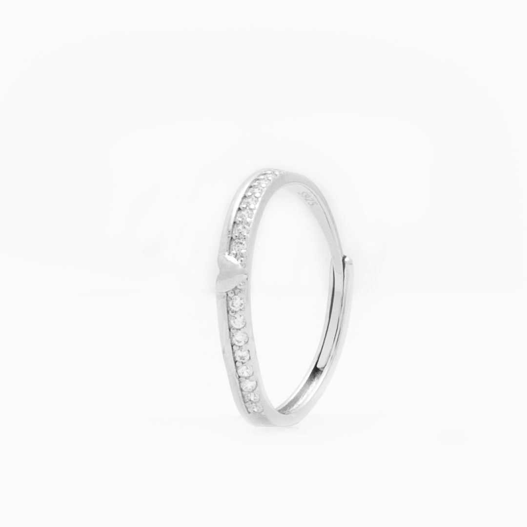Sleek Curved Eternity Ring