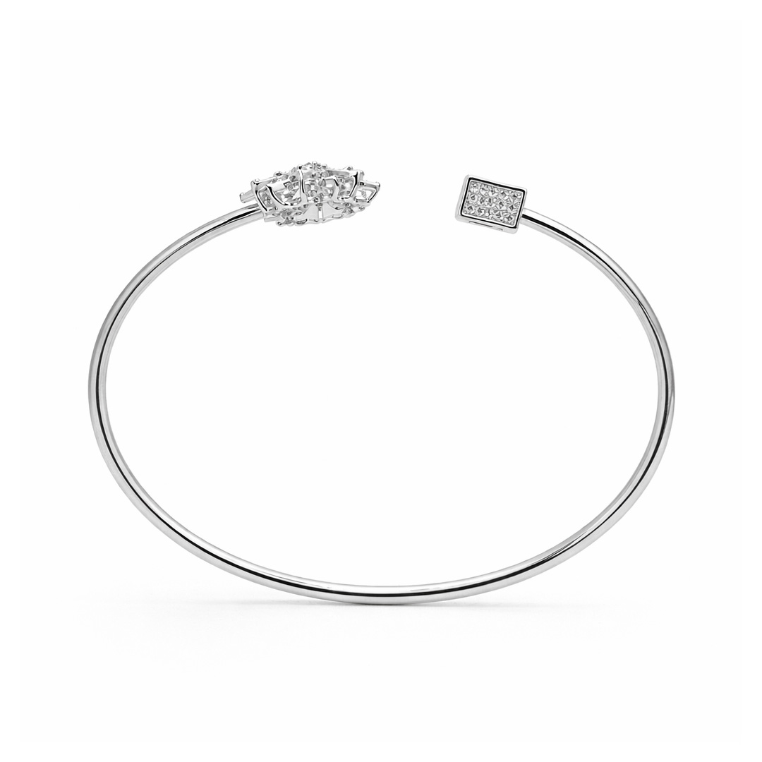 Silver Open Cuff Bracelet