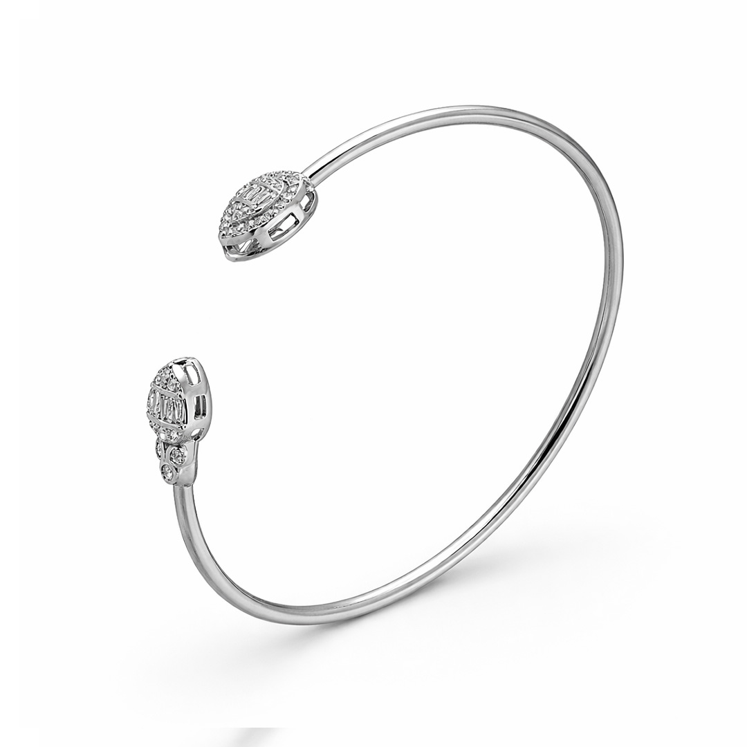 The Asha Pear-Drop Cuff Ajjiva Jewellers