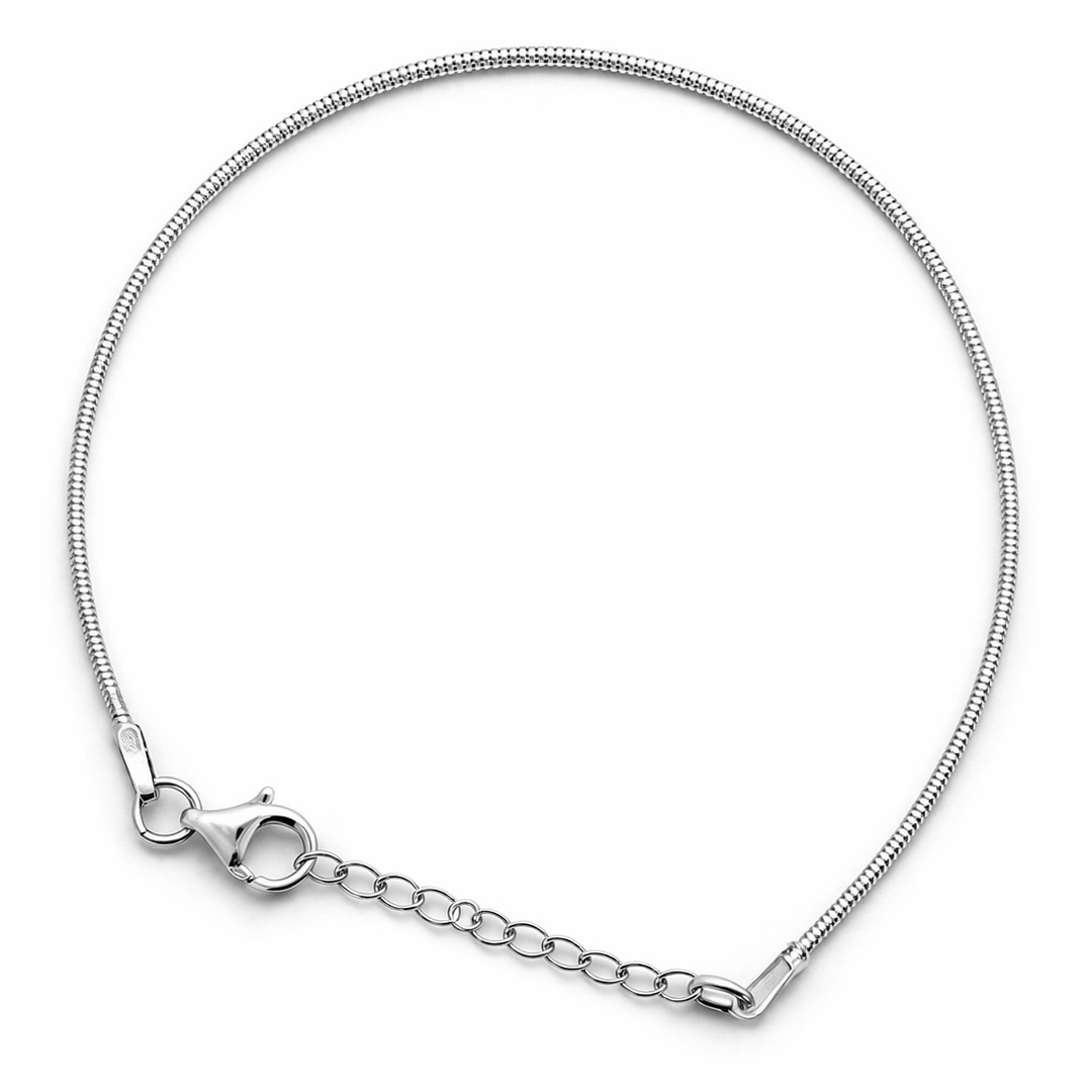 Silver Zircon Ferns Bracelet