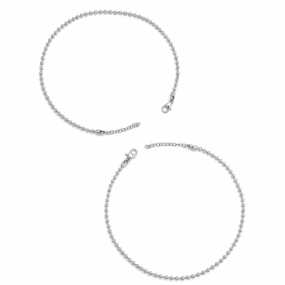 Silver Ball Link Bracelet