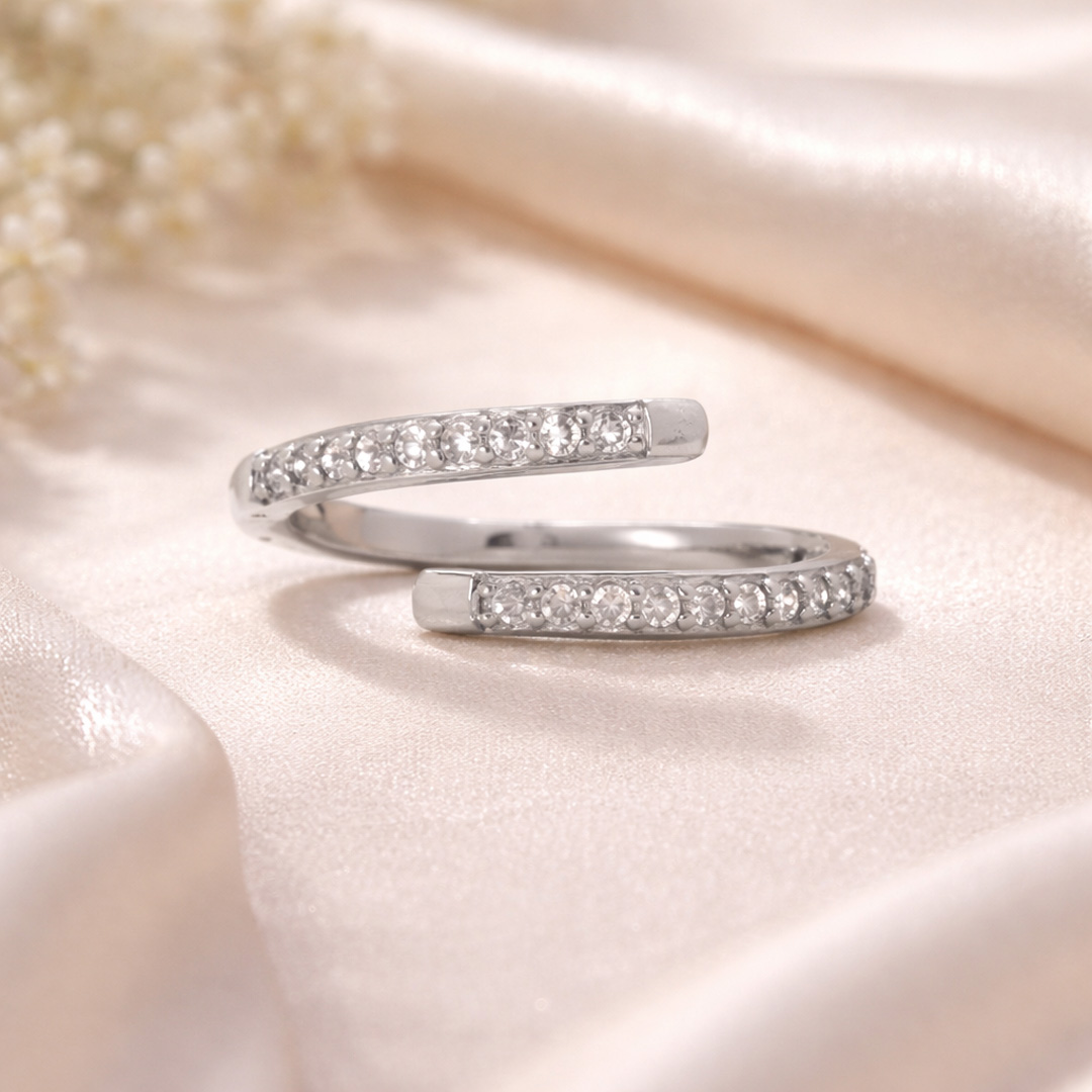 Minimalist Open Wrap Eternity Ring
