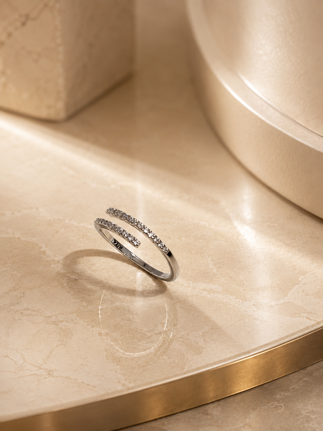 Pavé Spiral Wrap Ring