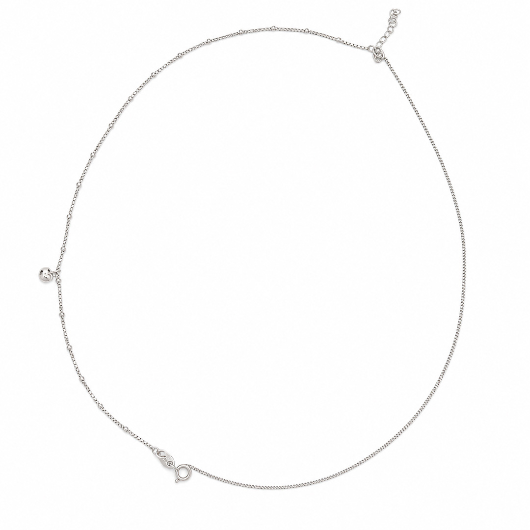 Amora Layered Heart Charm Silver Bracelet