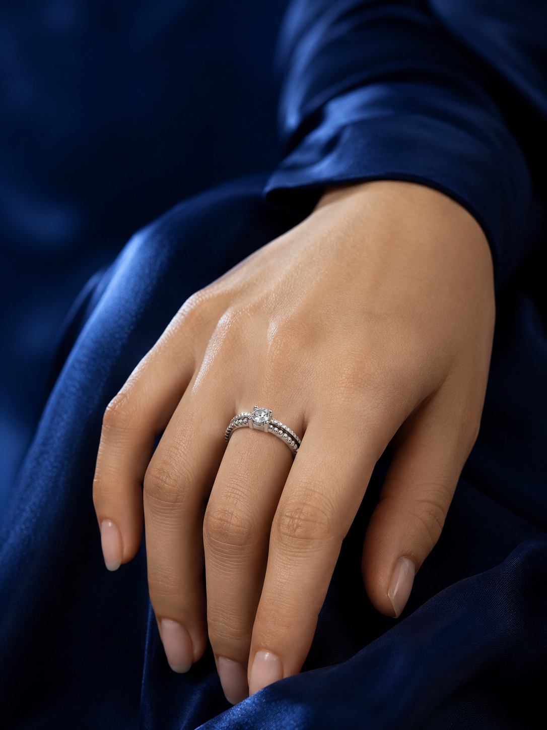 Vintage Rope Solitaire Ring