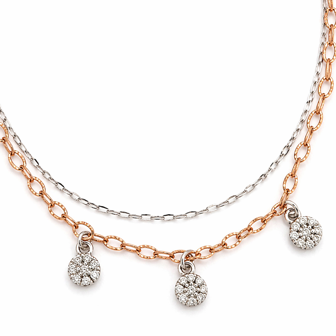 Duetto Two-Tone Layered Charm Bracelet