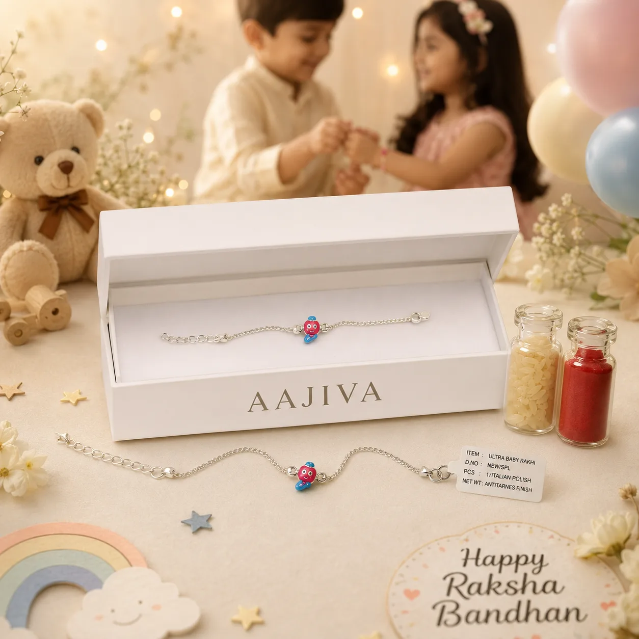 Ultra Baby Rakhi Silver Bracelet