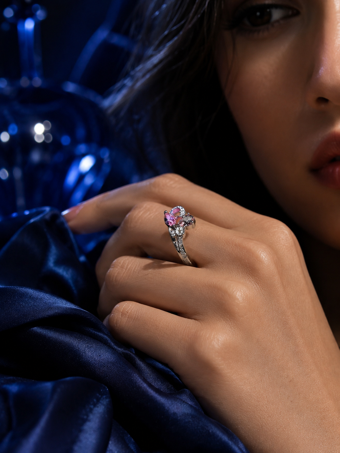 Pink Butterfly Wing Ring