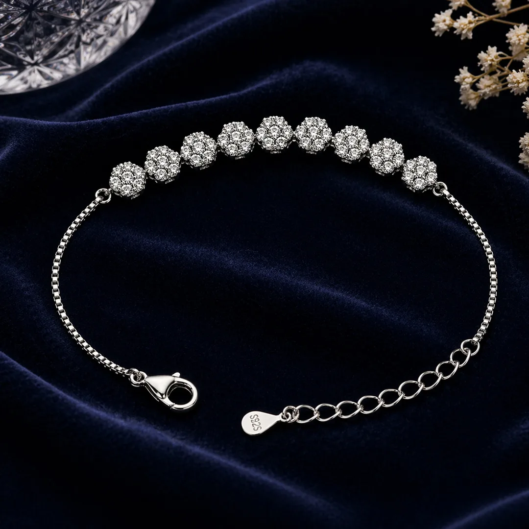 Radiance Pavé Cluster Bracelet