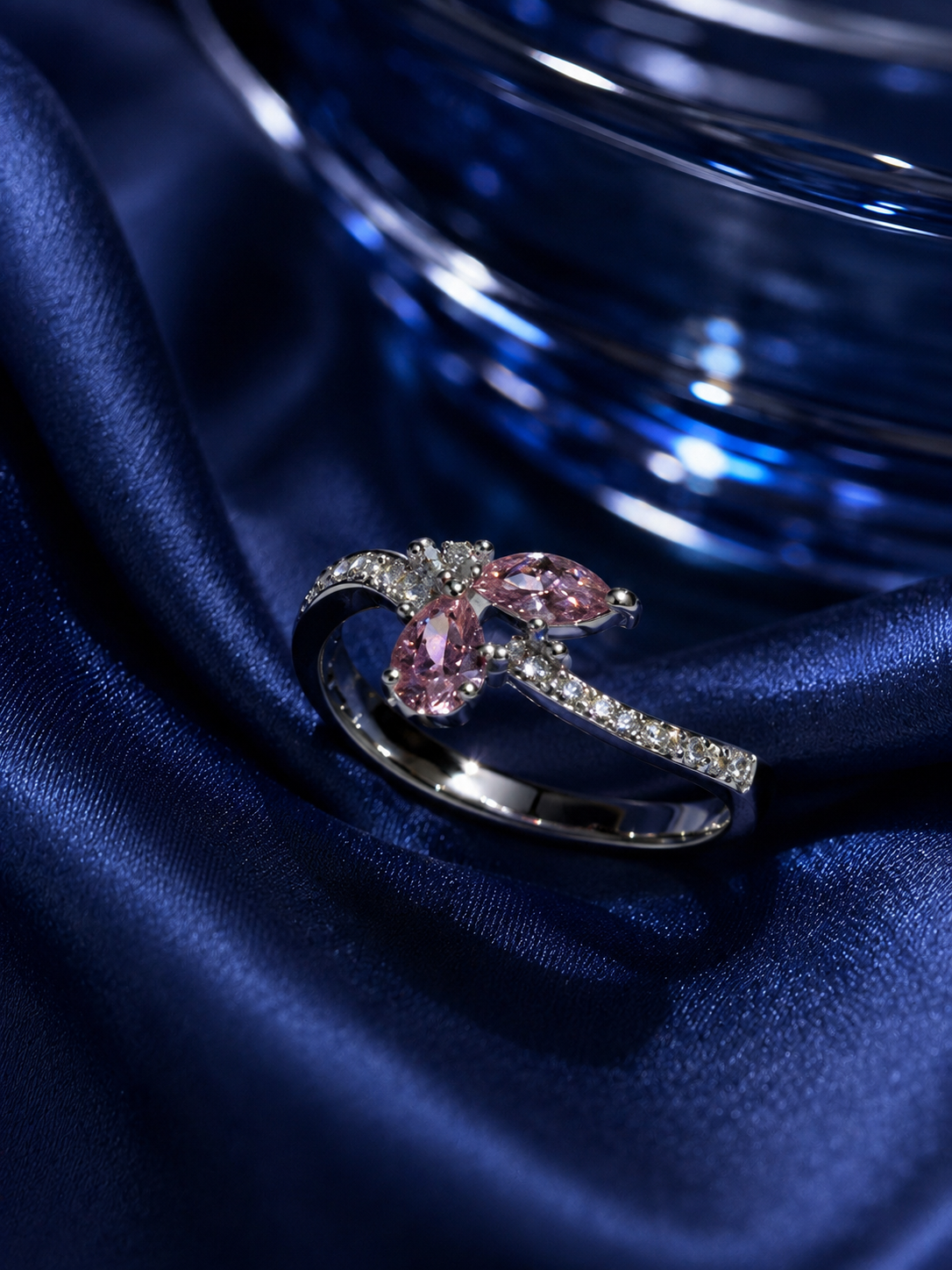 Pink Butterfly Wing Ring