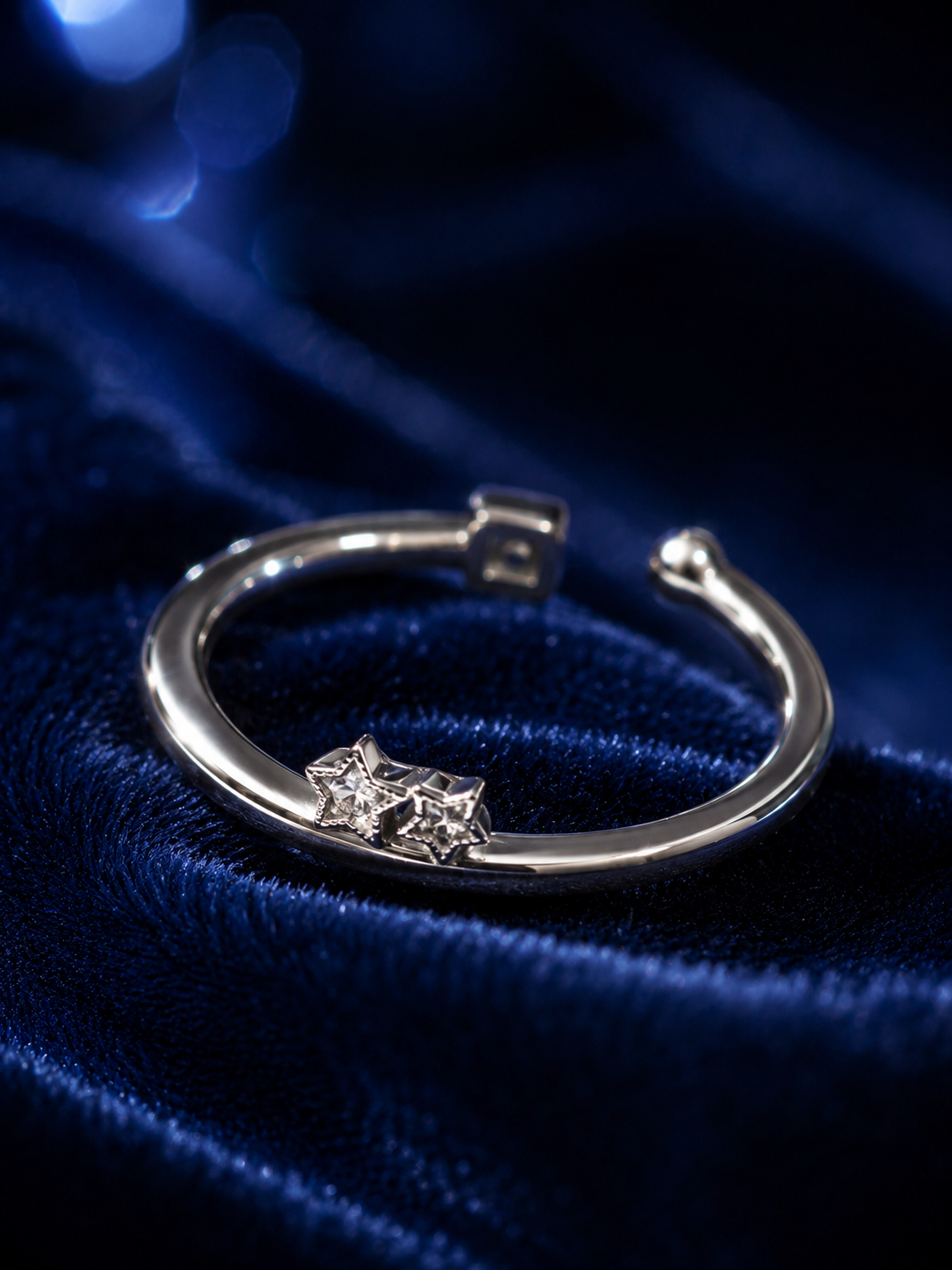 Twin Star Open Ring