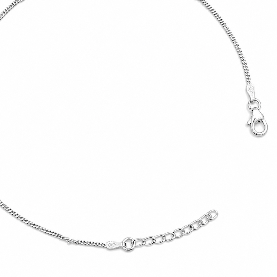 Luna Silver Flat Chain Bracelet