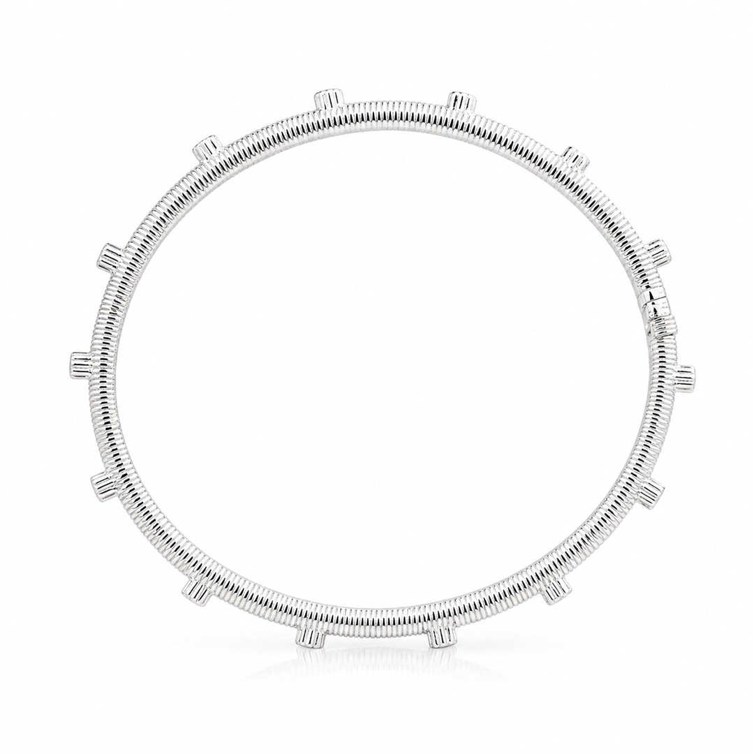 Serene Textured Cz Bracelet