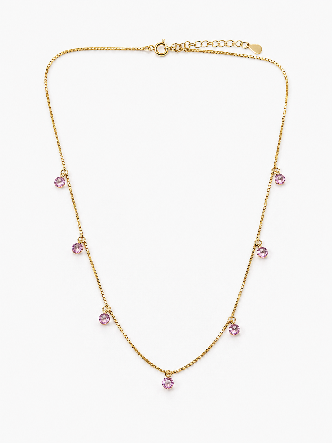 Pink Drop Necklace