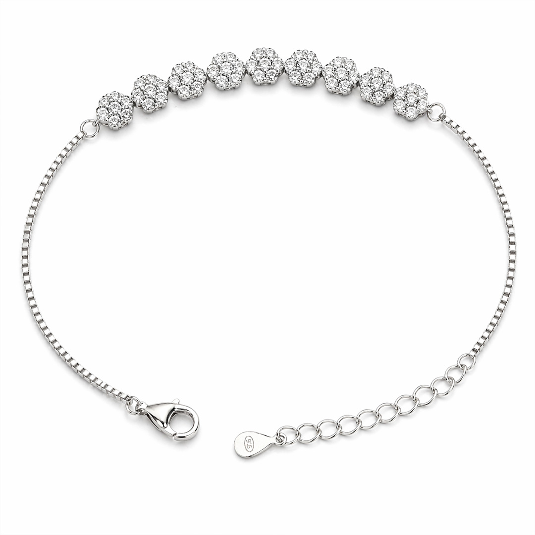 Radiance Pavé Cluster Bracelet