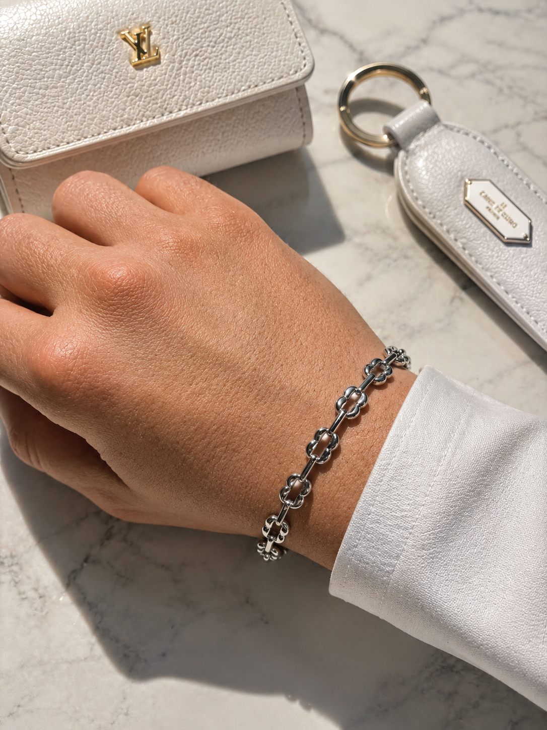 Clover Bar-Link Men's Bracelet