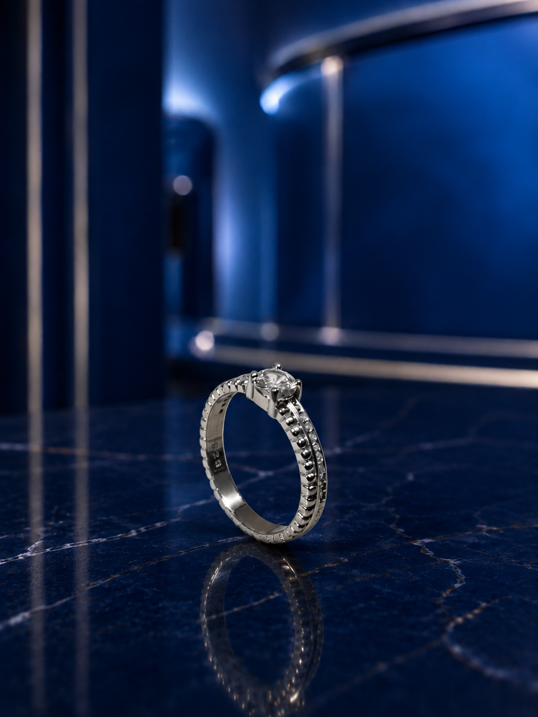 Vintage Rope Solitaire Ring