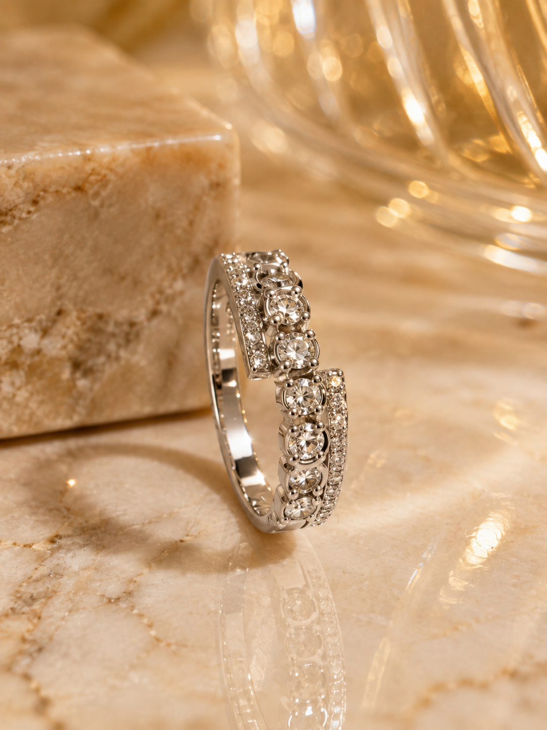 Round Prong Eternity Band Ring