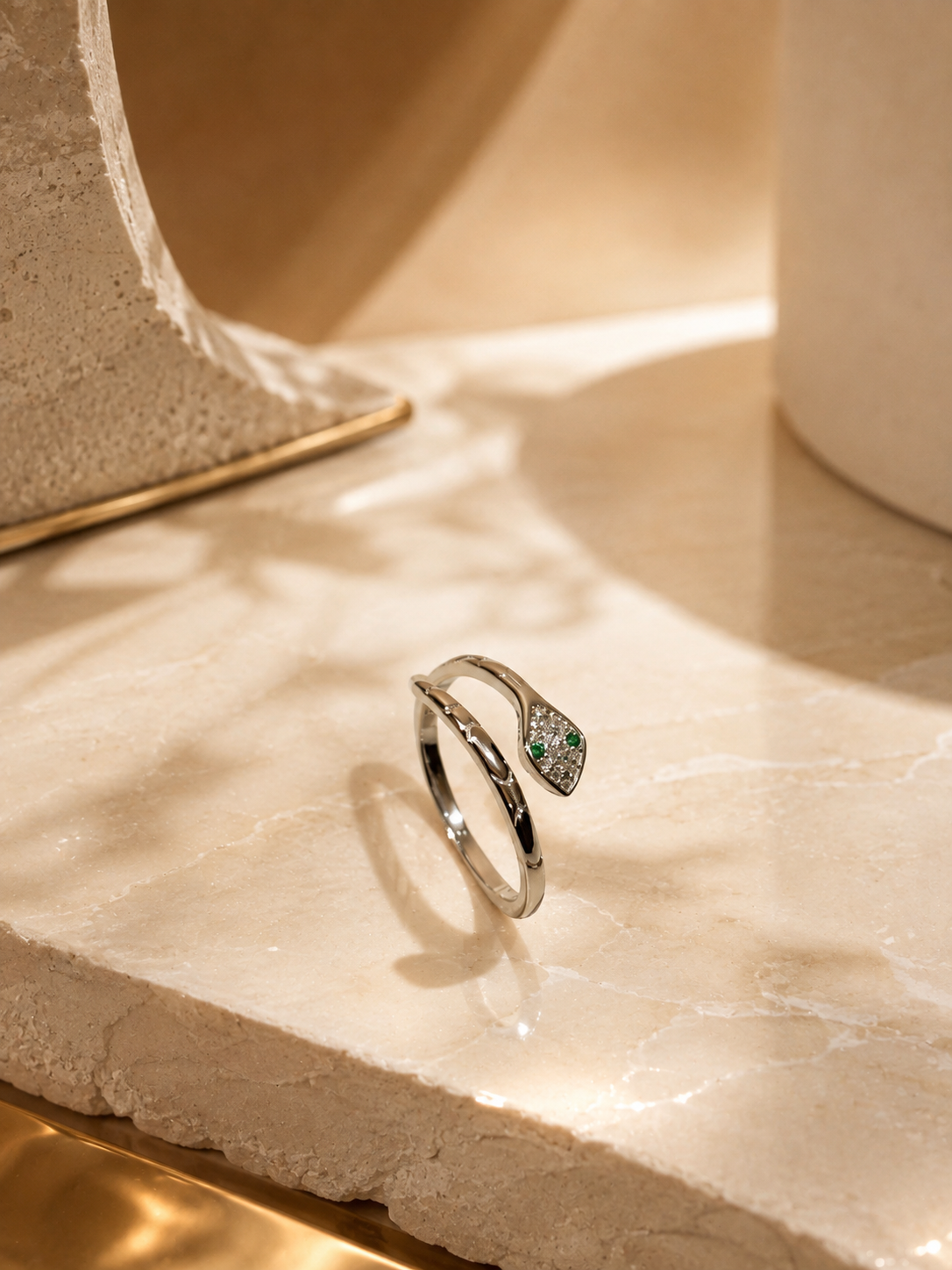 Pavé Snake Wrap Ring