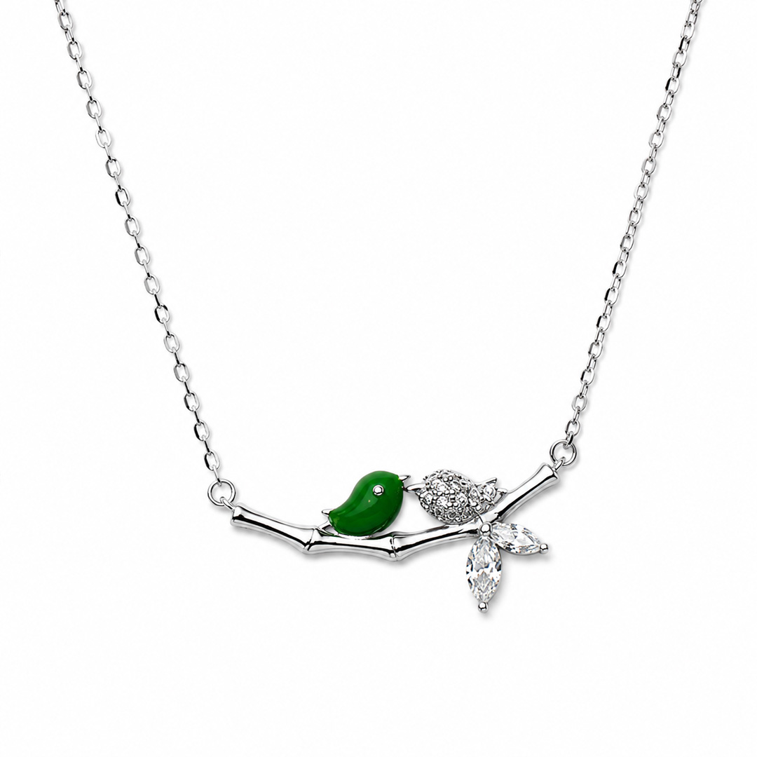 Twin Birds On Branch Pendent