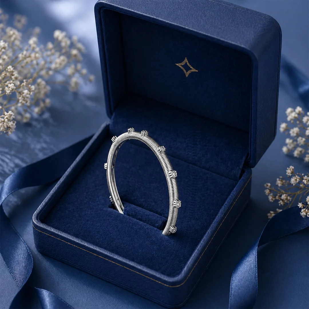 Serene Textured Cz Bracelet
