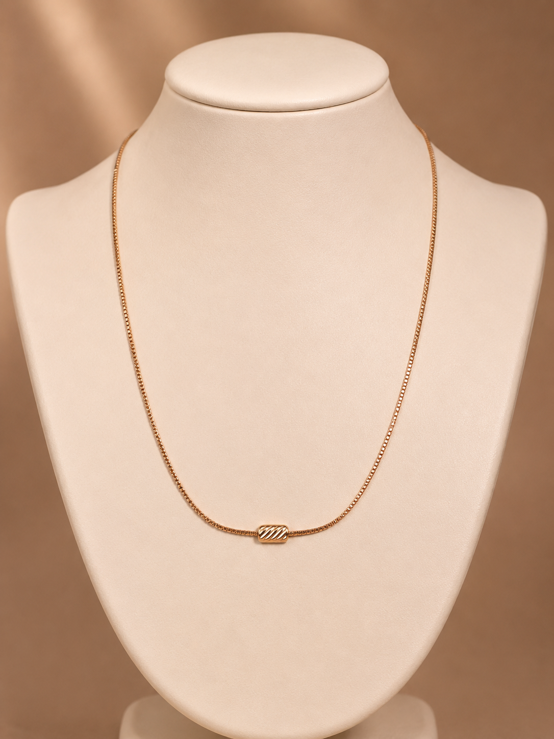 Fluted Barrel Bead Pendant